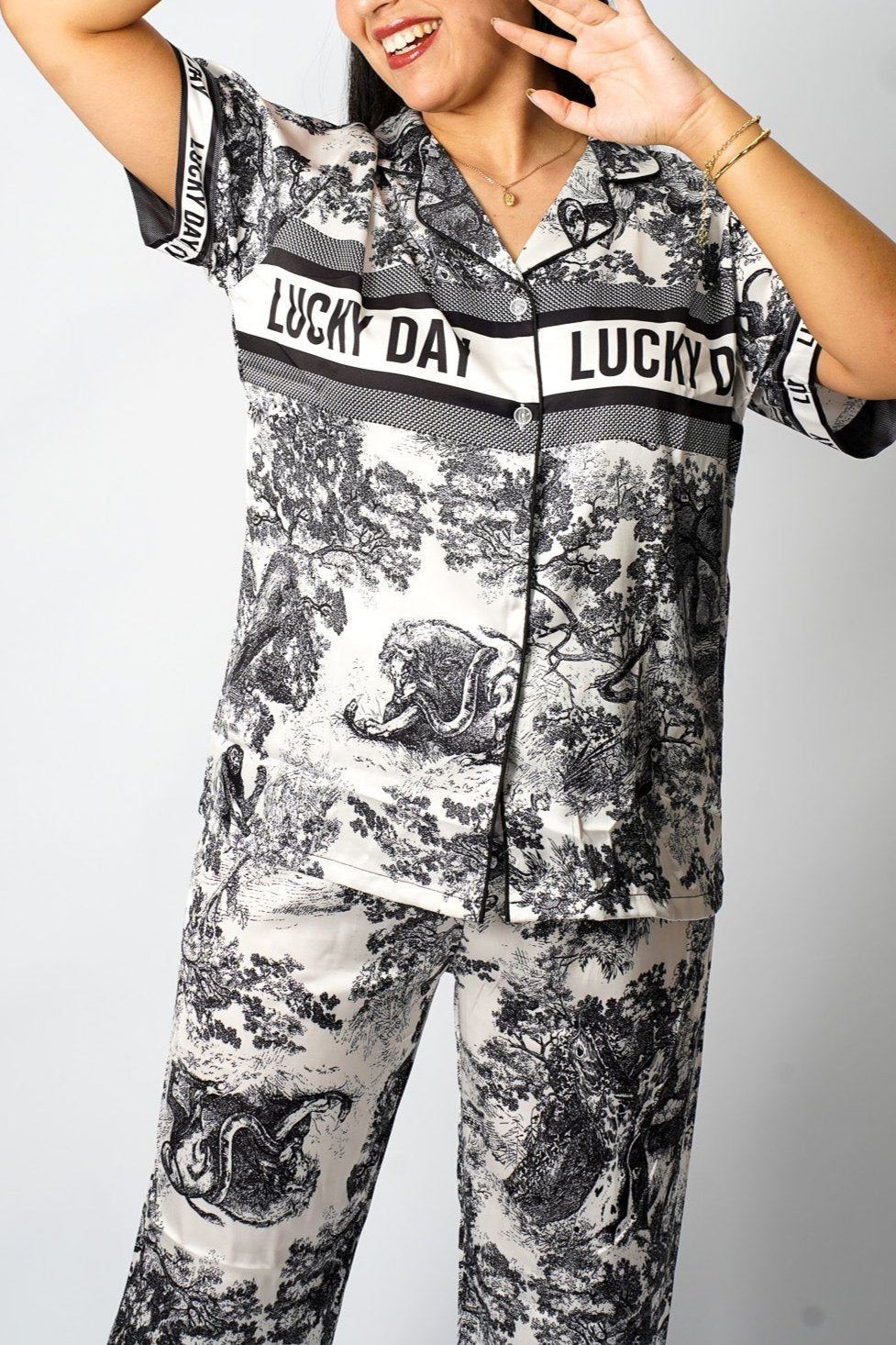 Black LUCKY DAY pyjamas