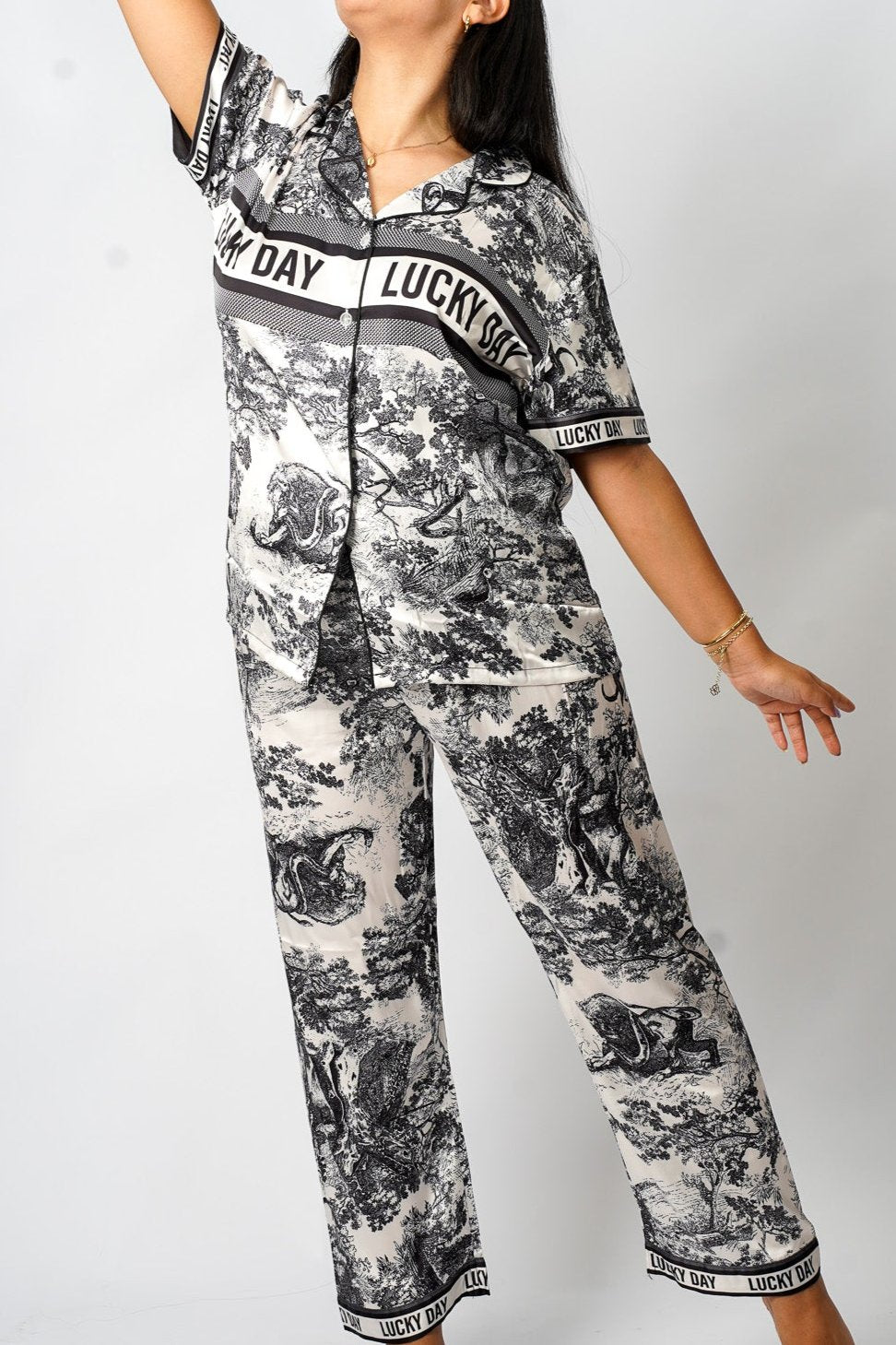 Black LUCKY DAY pyjamas