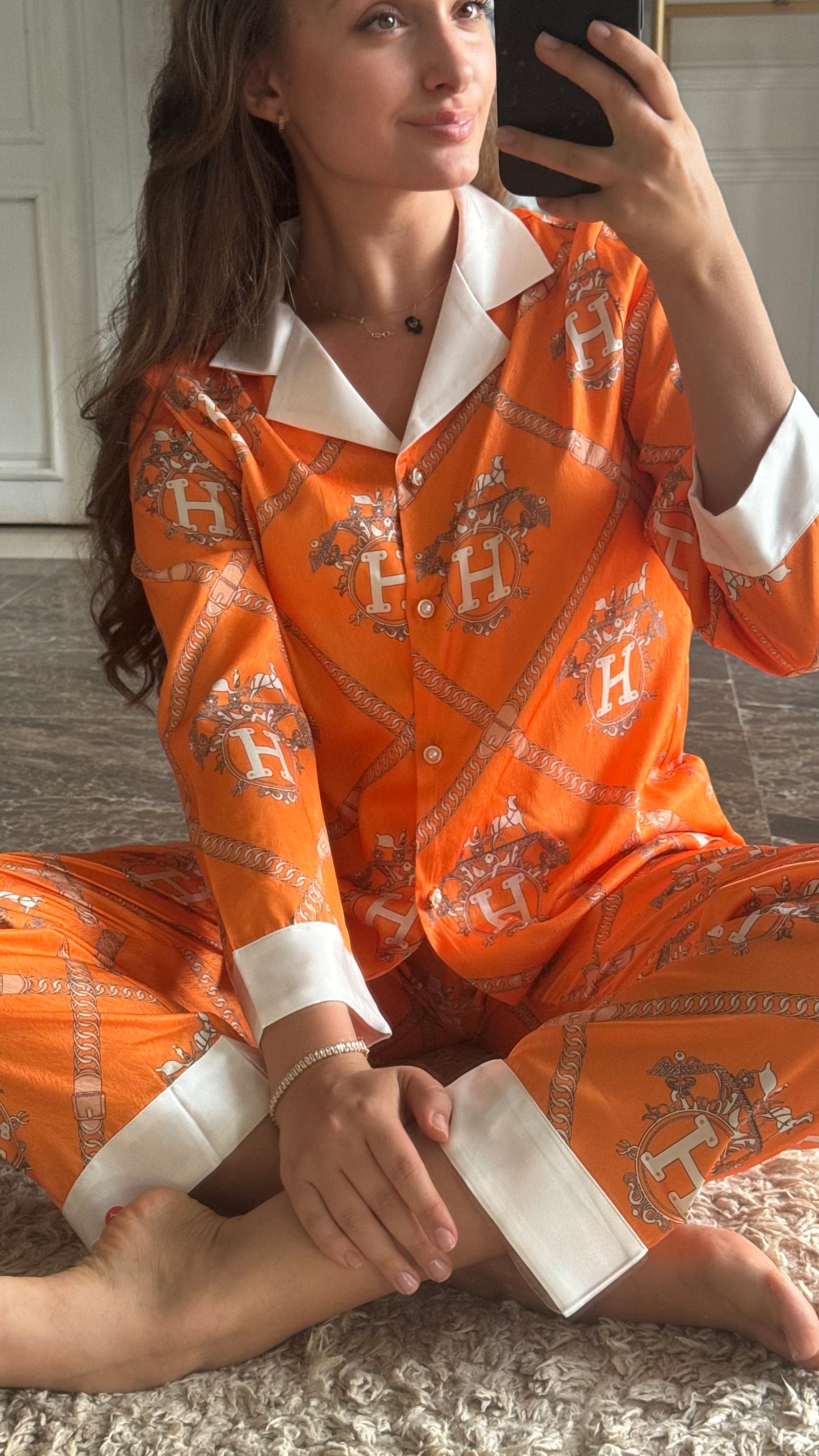 HERMES Orange Pyjamas