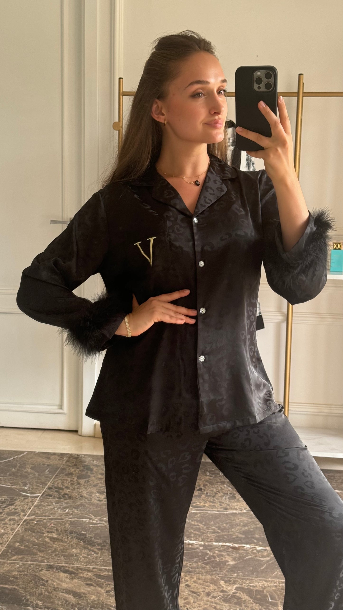 victoria black pyjama