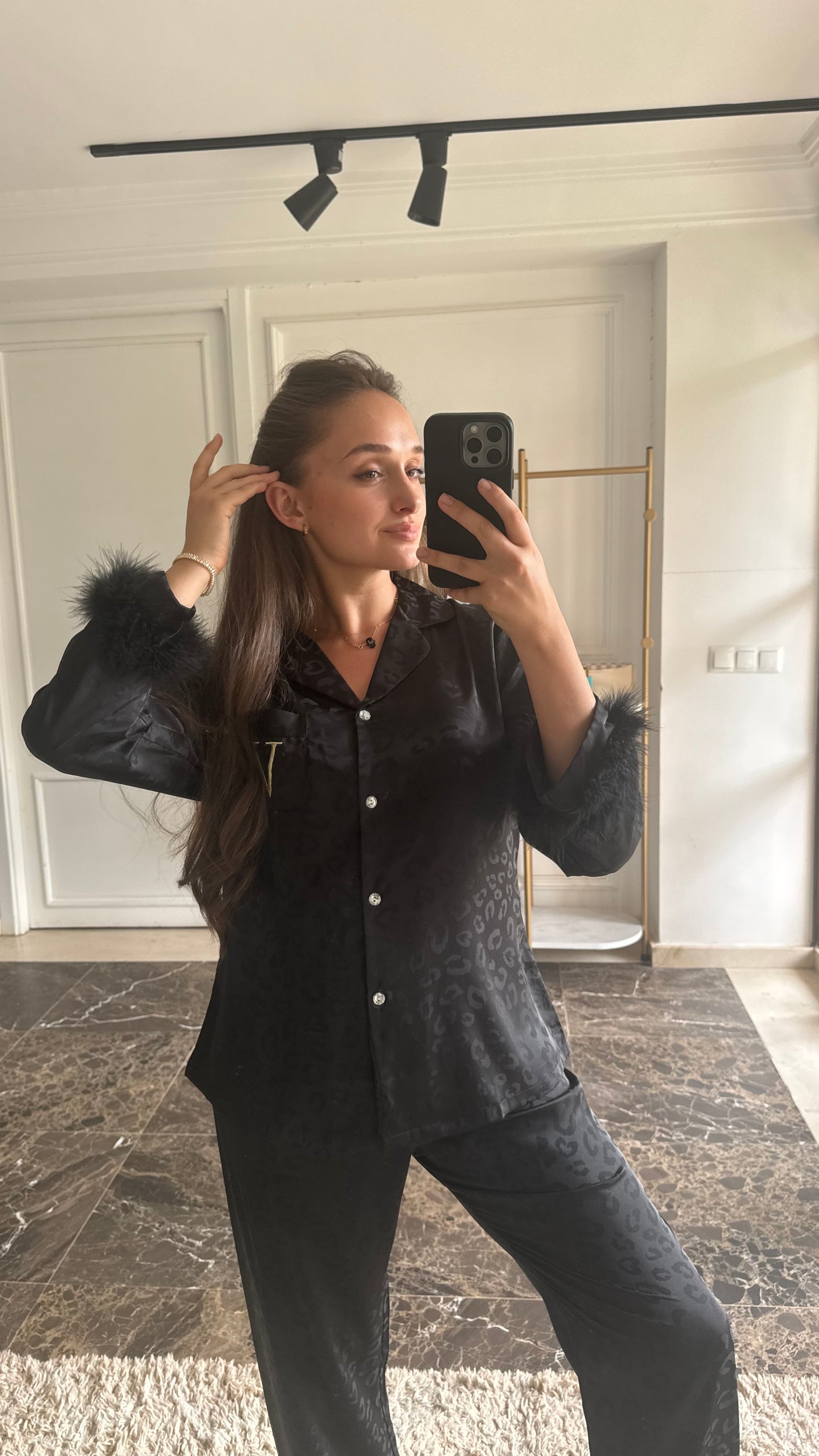 victoria black pyjama