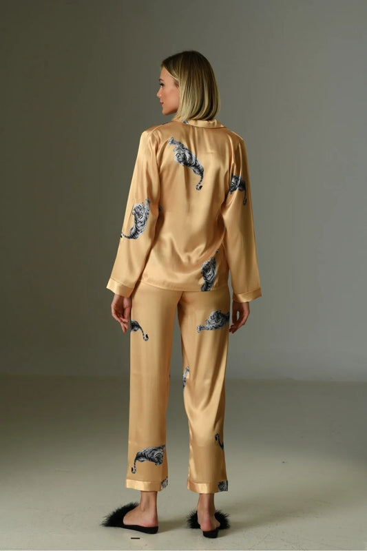 Tiger Satin DORÉ Pyajama