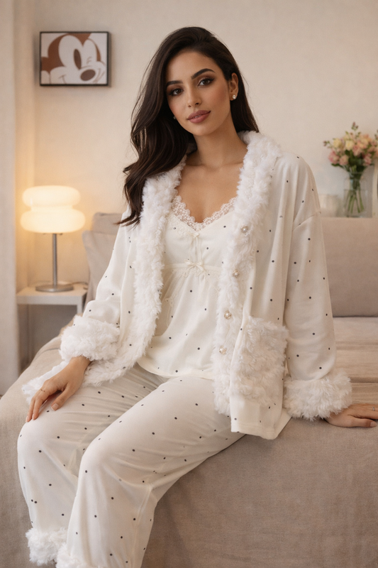 Nour white 🤍3pieces collection hiver