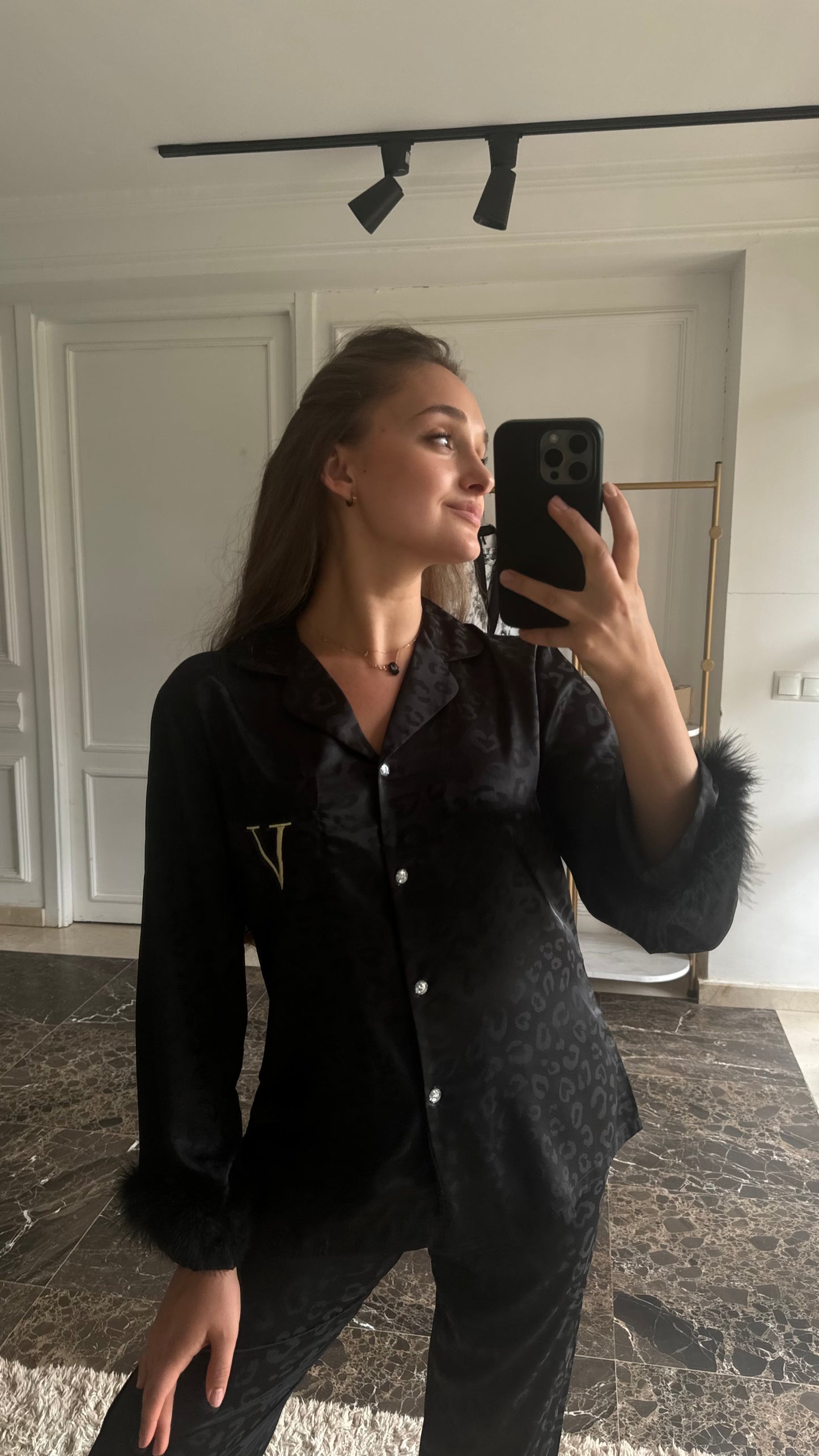 victoria black pyjama