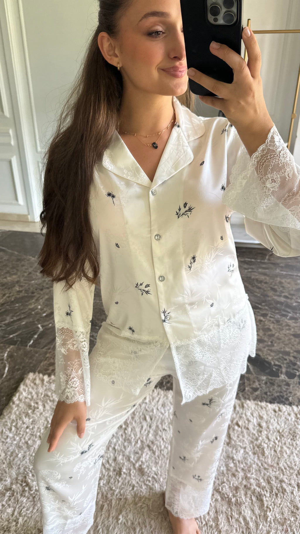 FLORAL BLACK Pyjama