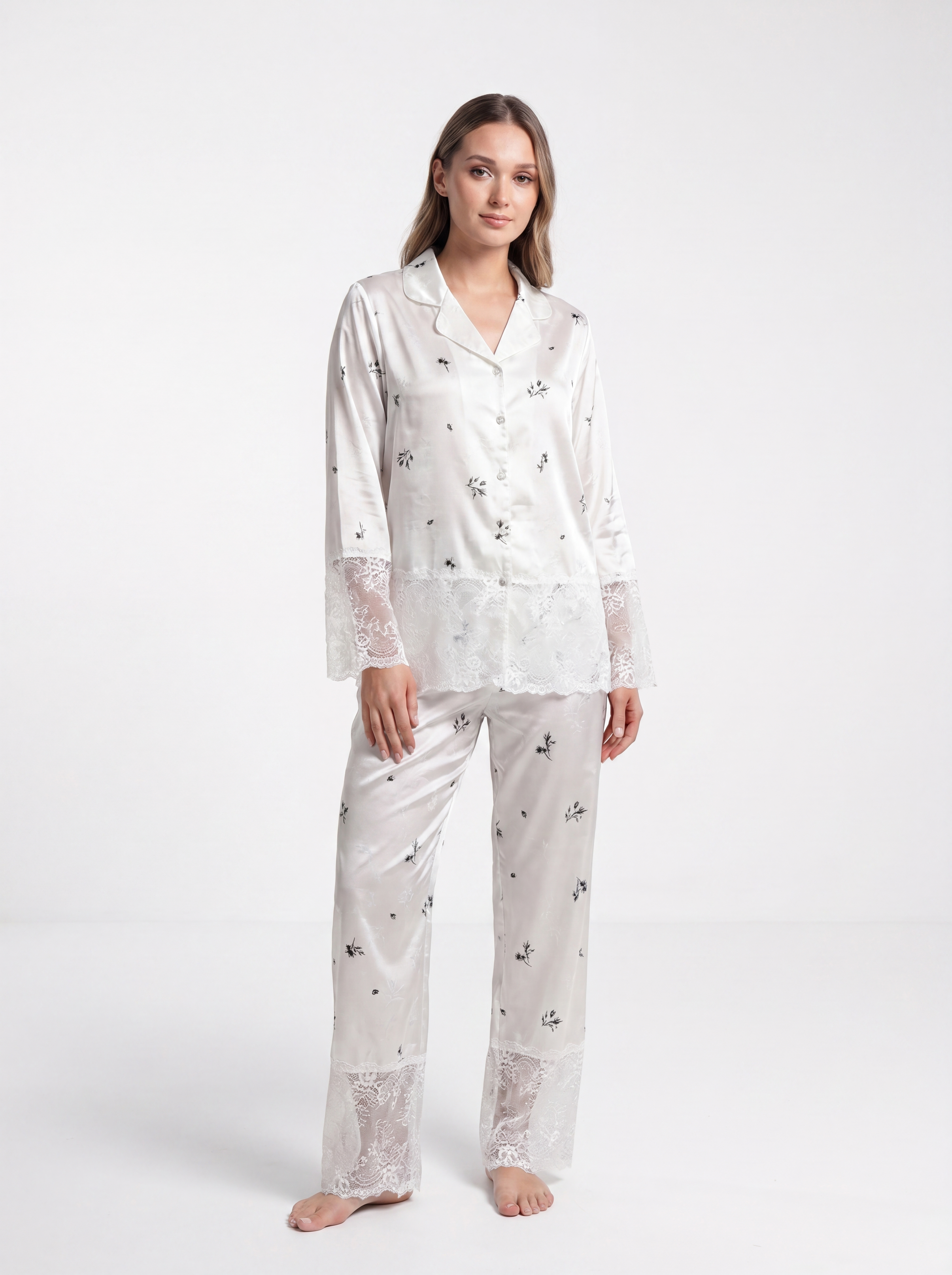 FLORAL BLACK Pyjama