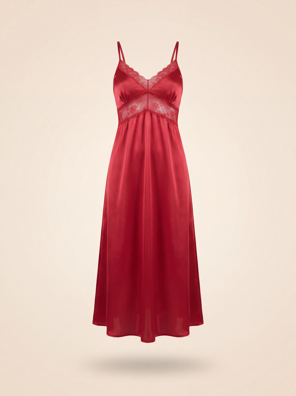 Luxury red nightwear